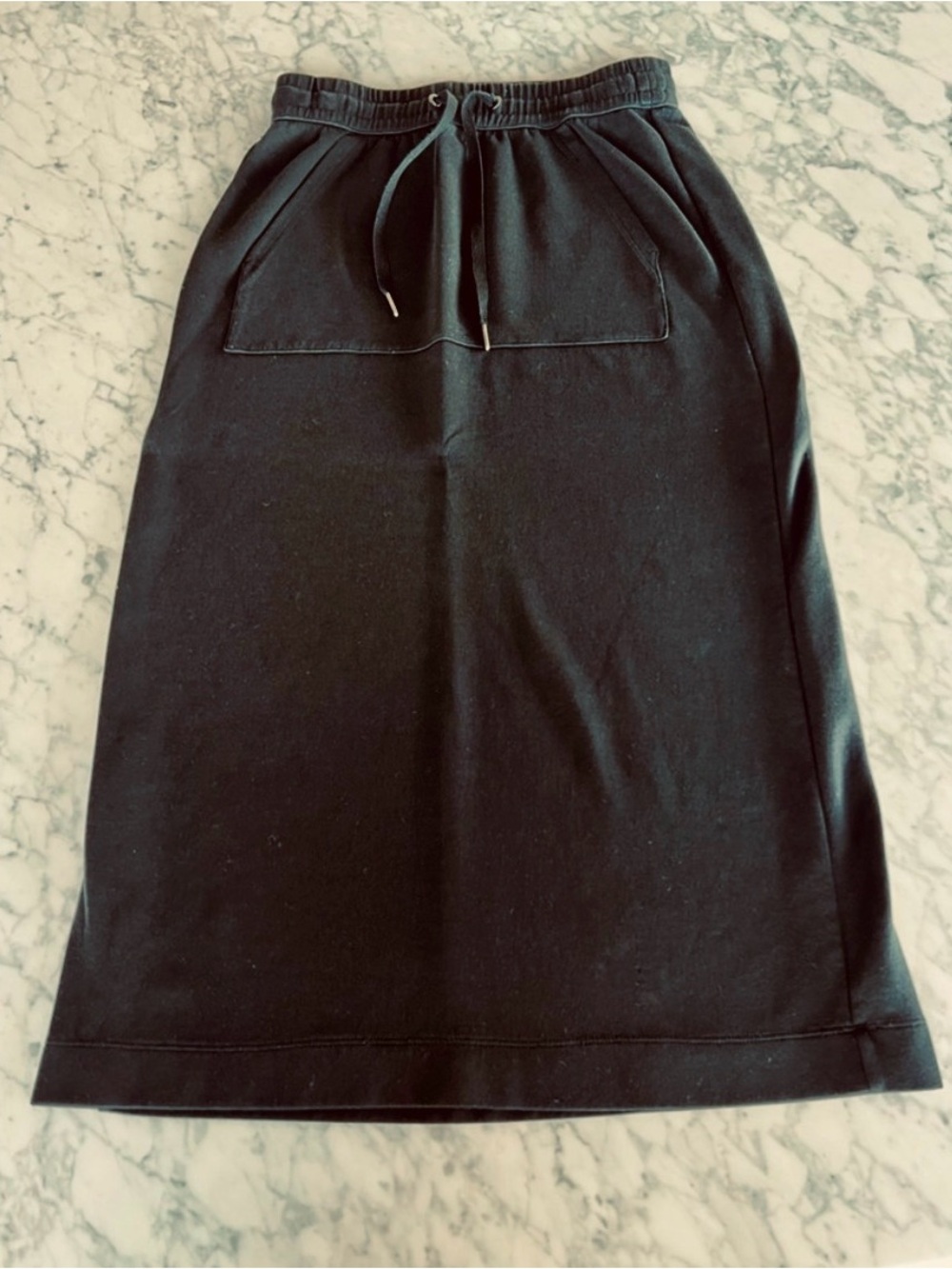 Massimo Dutti Soft Knit ape Pencil Midi Skirt – Black